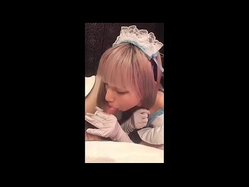 ❤️ Japanese Idol [mayuka], Frânsk faam kostúm, diel 1, blowjob en jerk off mei lotion Moaie porno by wy